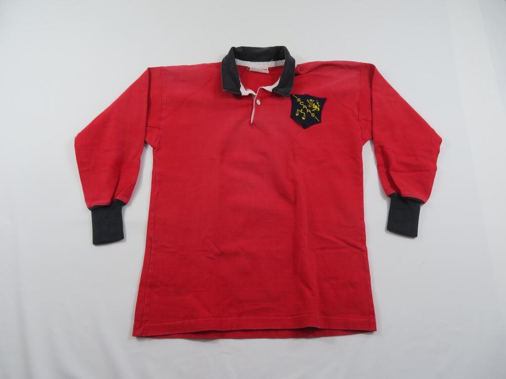 Canterbury Rugby Shirt, SCRRS Jersey International Polo Red Black Sz XXOS 1980s
